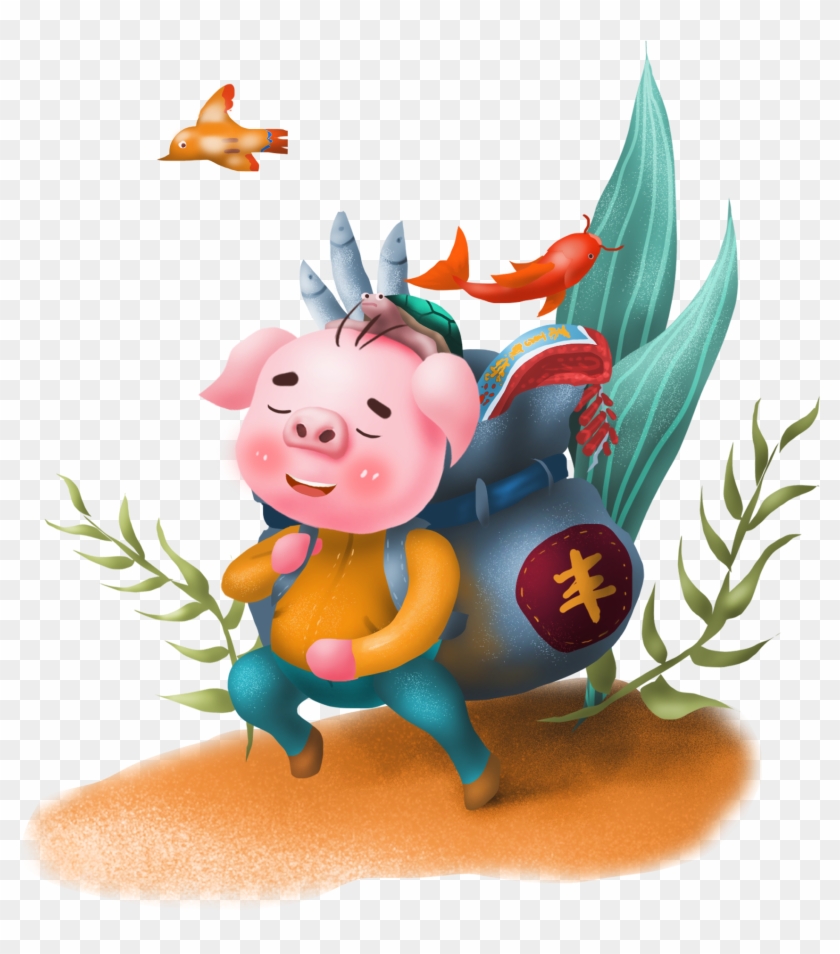 New Year Goods Commercial Pig Hd Png And Psd - Cartoon #1744768