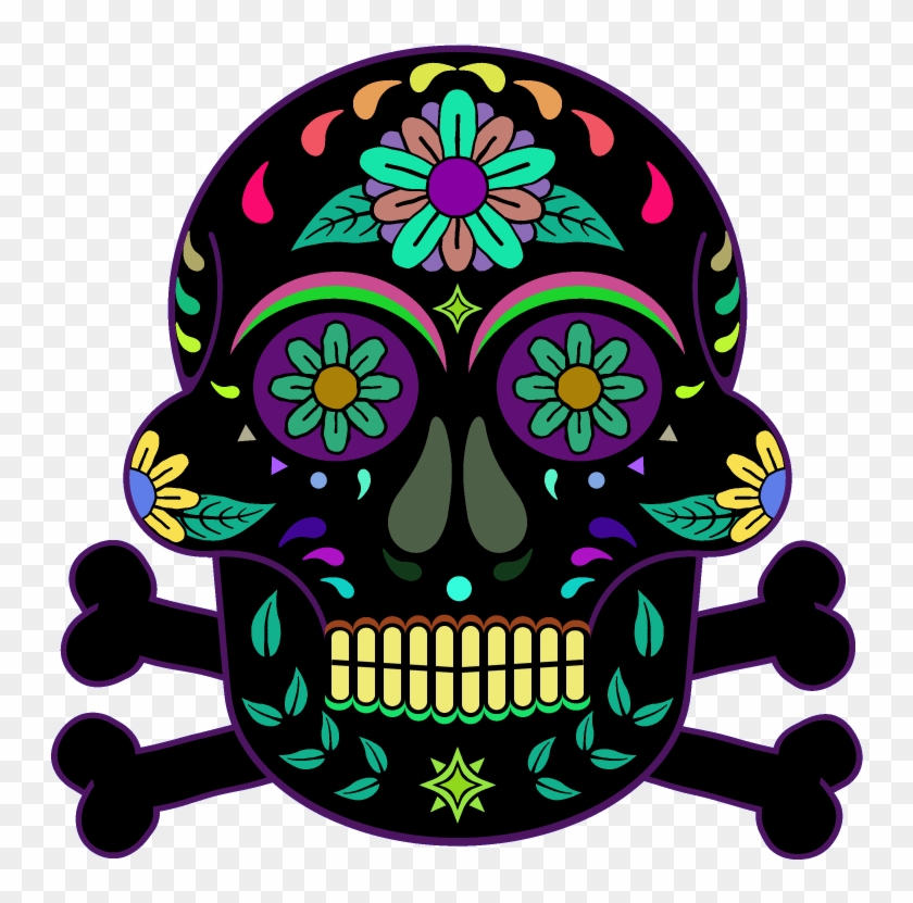 Day Of The Dead 800 X 800 Png Transparent - Skull #1744958