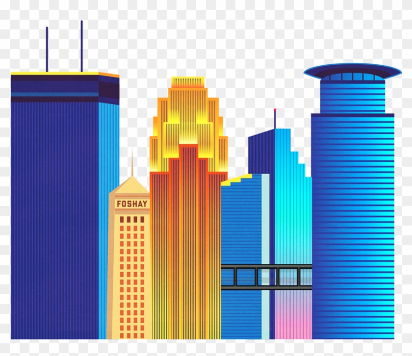 Skyline Clipart Skyline Minneapolis - Skyscraper #1745070