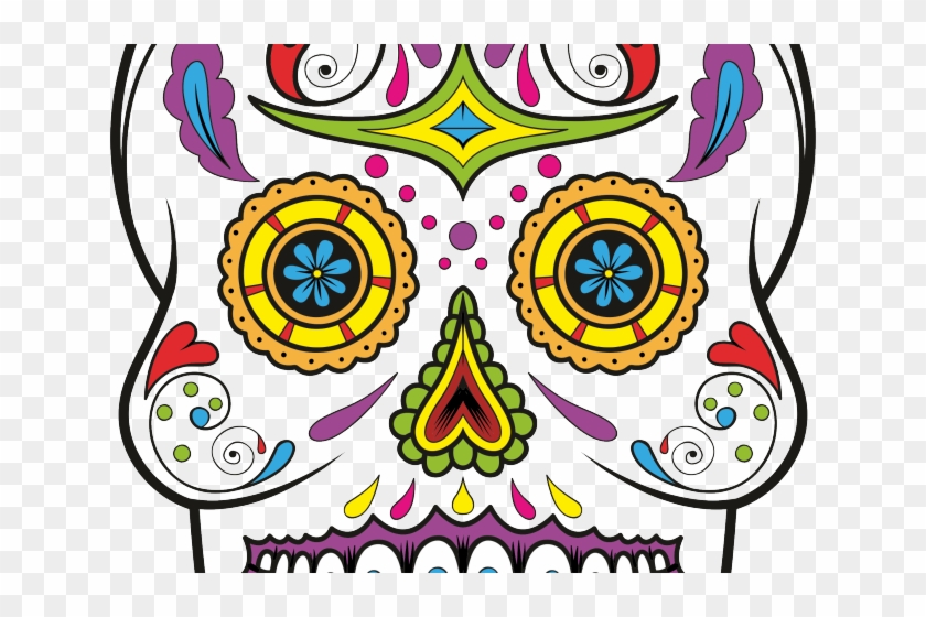 Day Of The Dead Clipart Candy Skull - Clipart Sugar Skull With Transparent Background #1745091