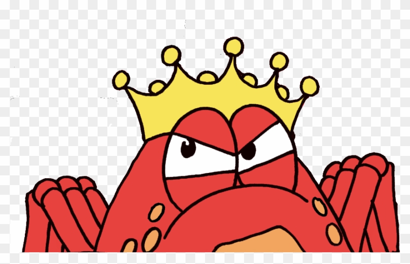 King Crabbie Looking Up To Left - Cartoon #1745201