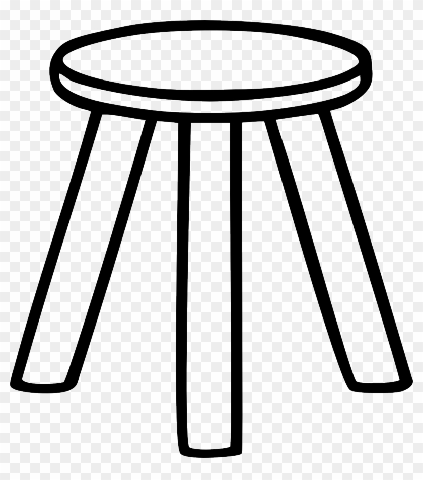 The Economic "mark Of The Beast" Cashless Society Culminating - Three Legged Stool Clip Art #1745213