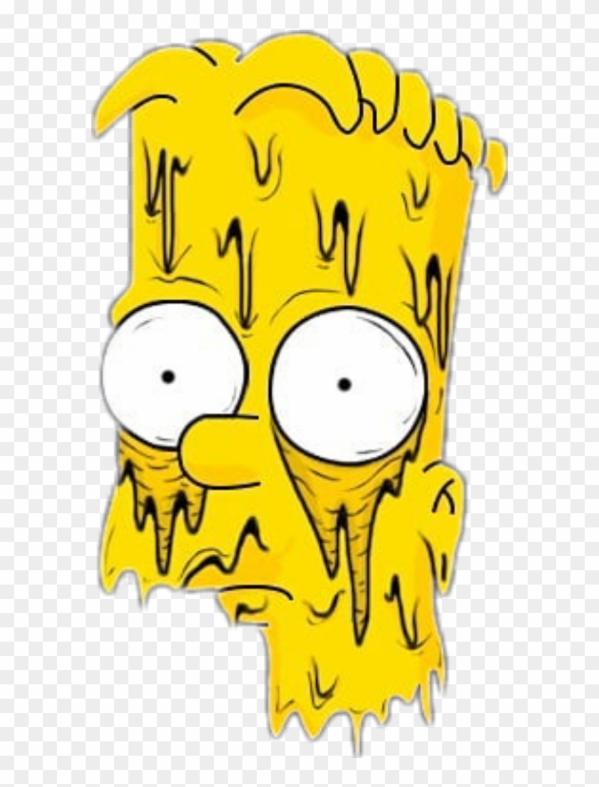 Memezasf Sticker - Supreme Bart Simpson Drawing #1745324