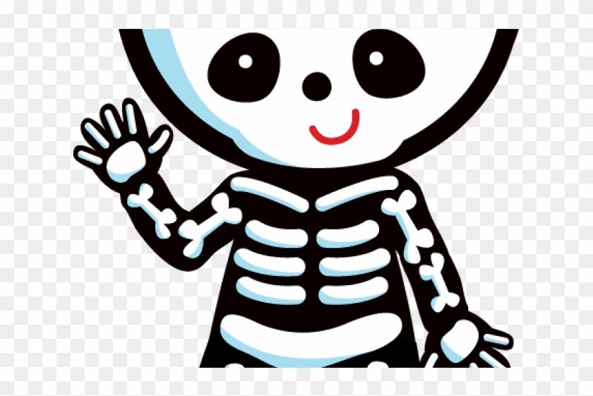 Bones Clipart Girl - Cute Skeleton Halloween Clip Art #1745342
