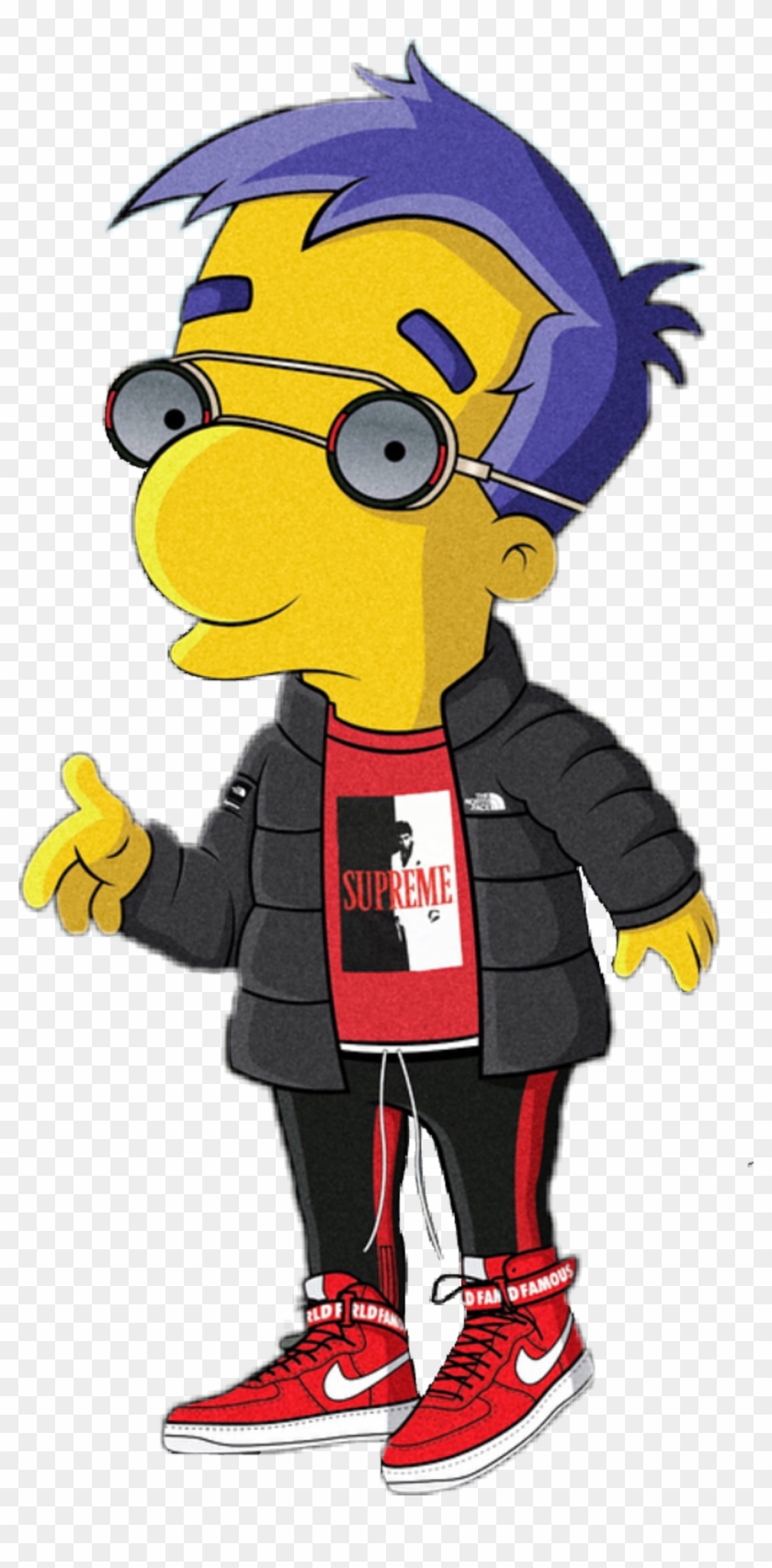 Simpson Sticker - Bart Simpson Supreme #1745369
