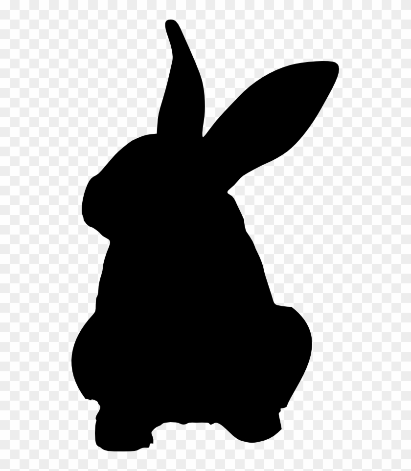 Yoda Clipart Trace - Transparent Rabbit Silhouette #1745436