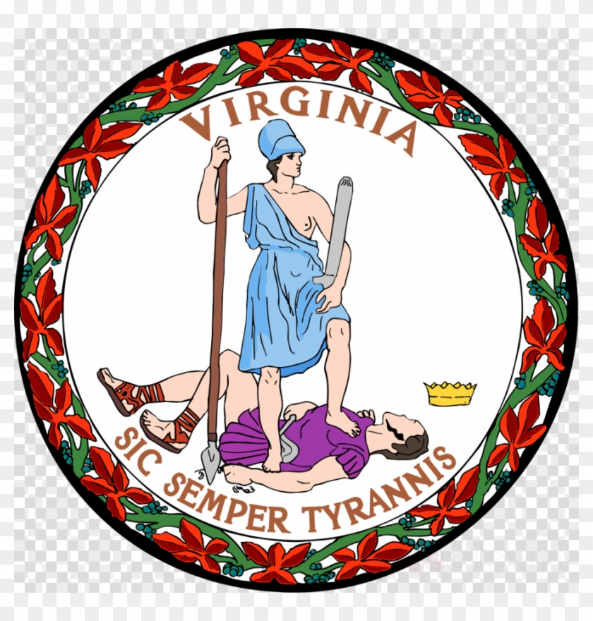 Virginia State Seal Clipart Flag Of Virginia U - Virginia State Seal #1745488