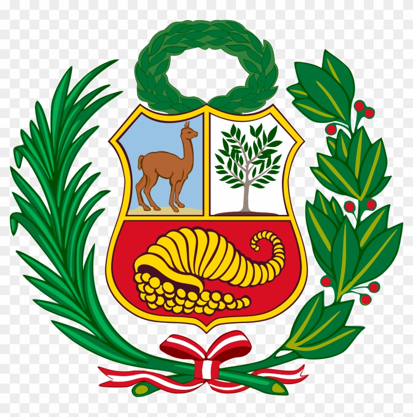 Coat Of Arms Of Peru Alternative Version - Flag Of Peru Symbol #1745491