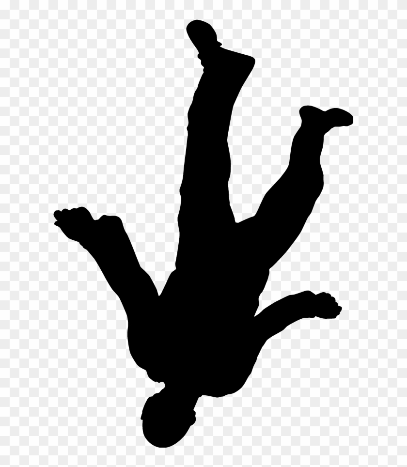 Silhouette Falling Png #1745814