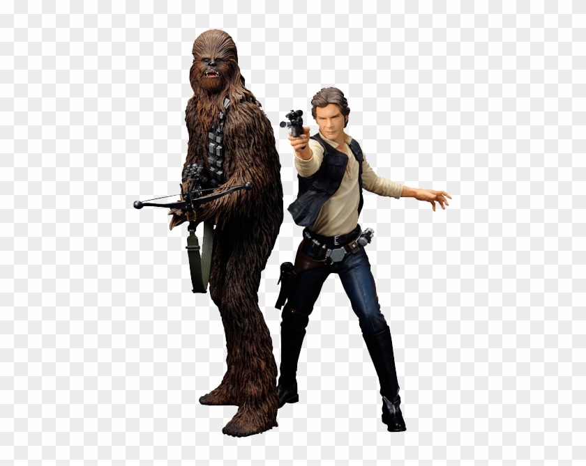 Clip Art Library Star Wars Artfx Statue Pack Hero Stash - Han Solo Chewbacca Action Figure #1746042