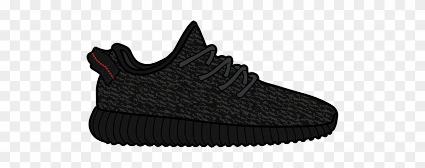 Pirate Black Yeezy 350 Boost Sticker - Transparent Background Yeezy Png #1746260