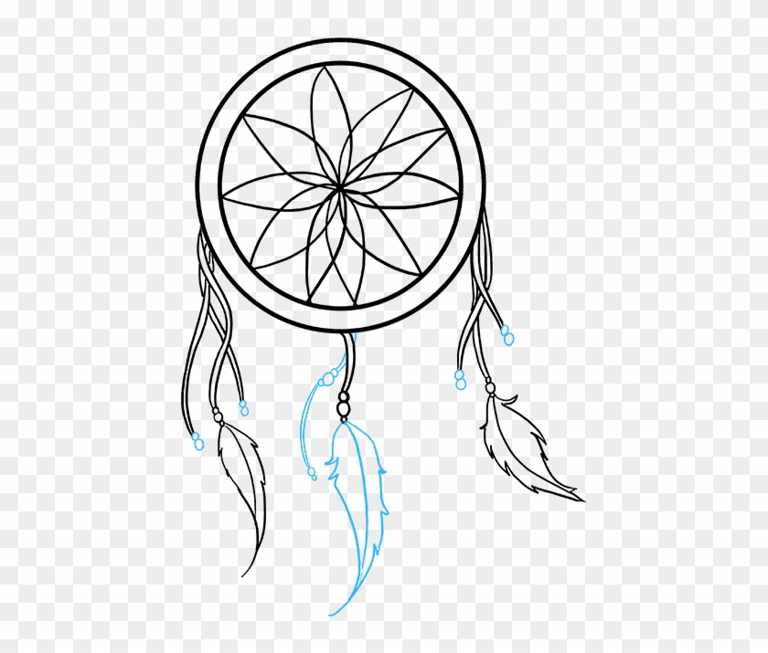 446 X 635 8 - Basic Dream Catcher Drawing #1746275