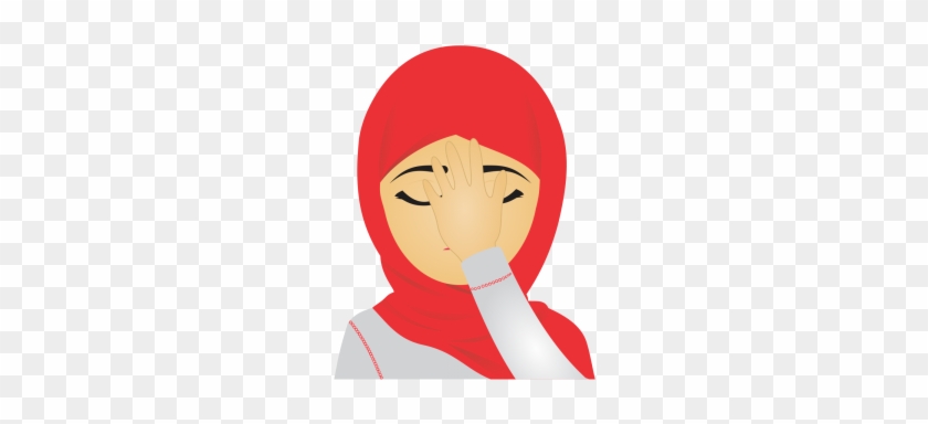 Muslim Emoji Set Cute Expressions, Expression, Express, - Illustration #1746378
