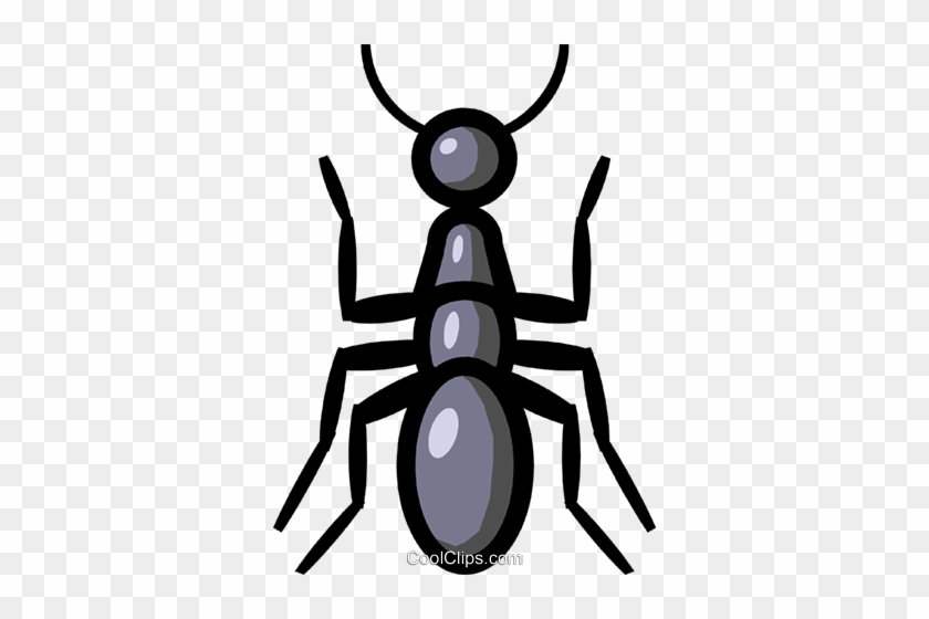 Symbol Of An Ant Royalty Free Vector Clip Art Illustration - Ant Clipart #1746380