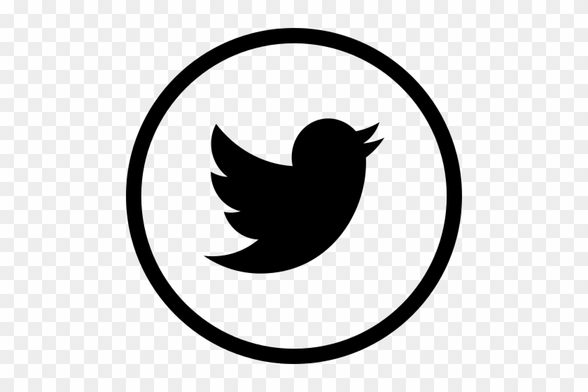 Twitter Logo Black And White Png #1746478