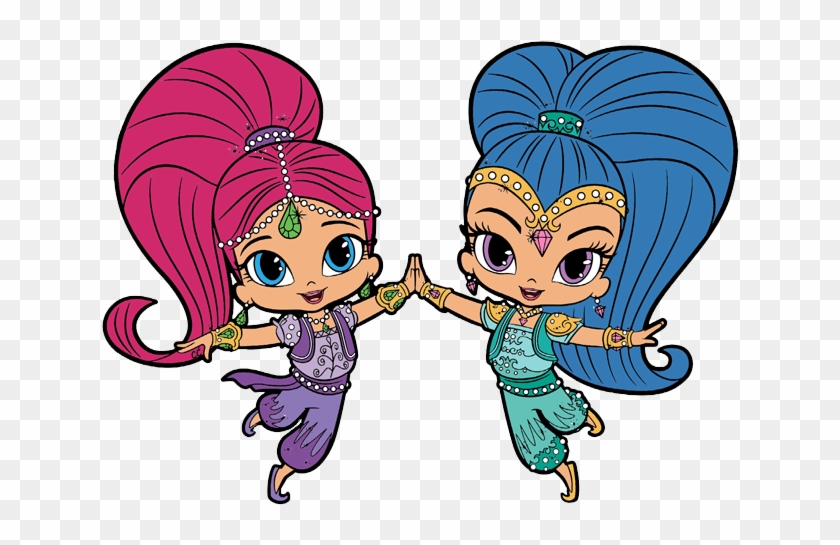 Shimmer And Shine Clipart Cartoon Clip Art - Shimmer And Shine Clipart #1746574