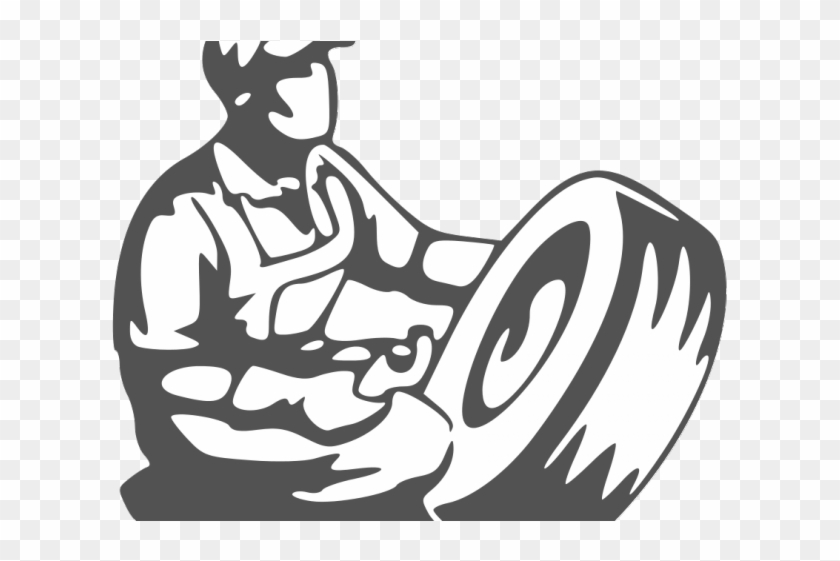 Tire Clipart Man - Illustration #1746735