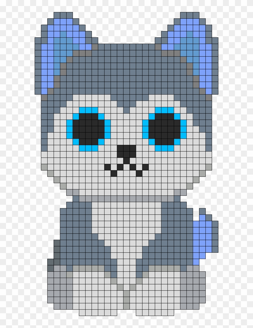 Slush Husky Beanie Boo By Indidolph - Dessin De Chien En Pixel #1746787