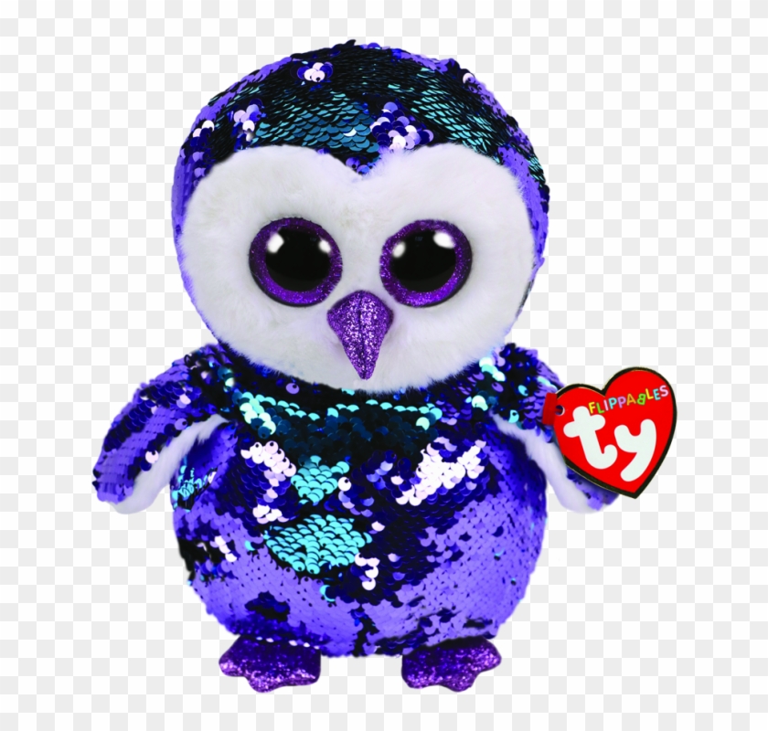 Ty Beanie Boo Flippables Moonlight Owl Small - Ty Beanie Boo Flippables #1746789