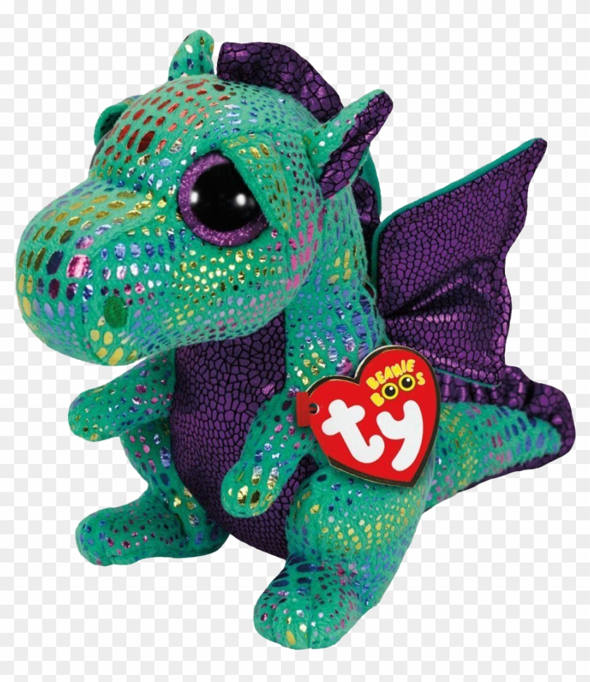 Cinder The Green Dragon 6” Plush - Ty Dragon Plush Large #1746800