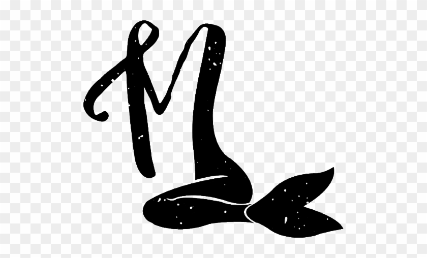 The Filthy Mermaid - Black And White Mermaid Clip Art #1746825