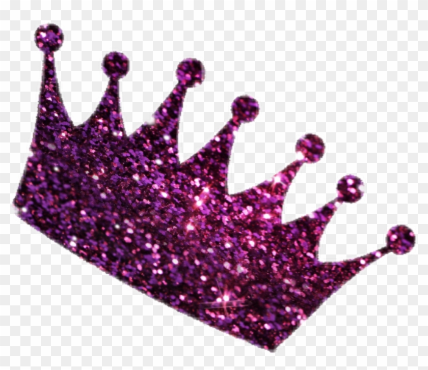 #crown #mahkota #glitter - Pink Glitter Crown Clipart #1746926