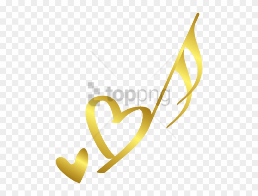 Free Png Transparent Gold Music Notes Png Image With - Transparent Gold Music Notes #1746948