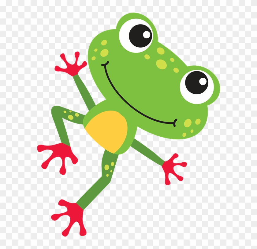 Pink Flower Frog1 Grass - Leaping Frog Clipart #1746965