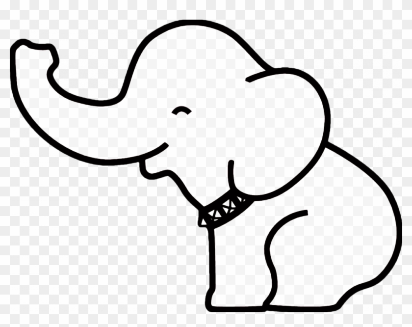 Introducing Cartoon Elephant Outline Magic Free Download - Baby Elephant Easy Drawing #1747164