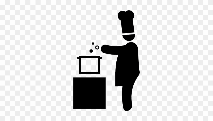 Chef Cooking Vector - Cooking Icon Png Transparent #1747220