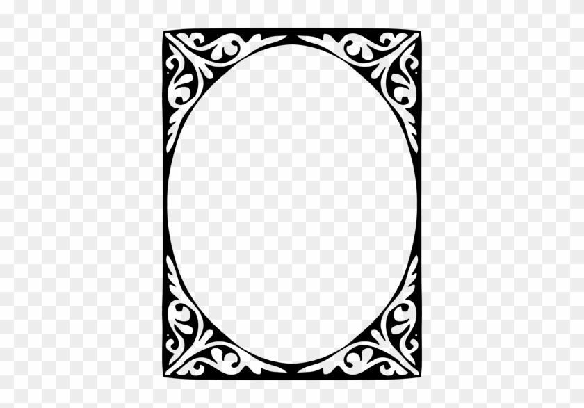 Modernist Elliptical Frame Wall Sticker - Circle #1747536