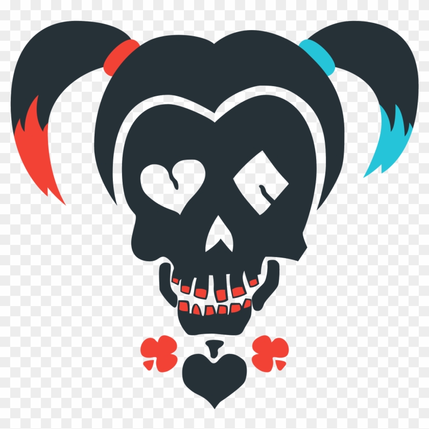 Vector Skulls Joker - Harley Quinn Suicide Squad Logo Png #1747557