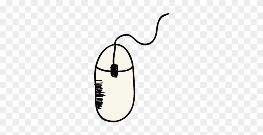 Hand Drawing Icon Of A Computer Mouse - Hand Drawing Icon Of A Computer Mouse #1747652