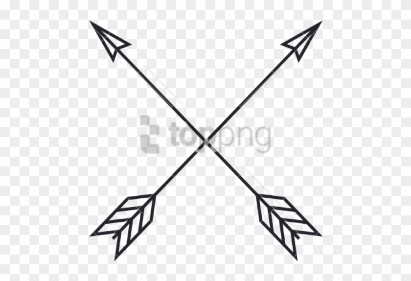Free Png Download Boho Arrow Png Images Background - Crossed Arrows Clip Art #1747654