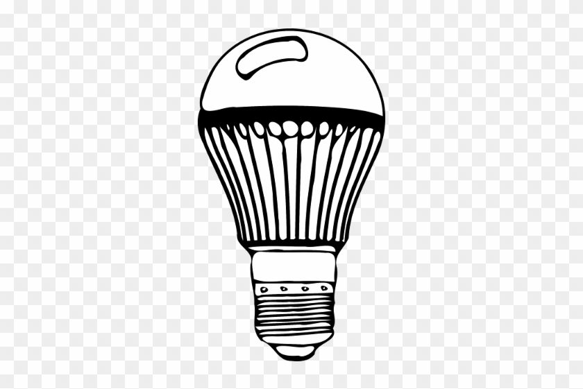 Led Lighting Seems To Be Rapidly Replacing Every Other - Led Bulb Black & White #1748053