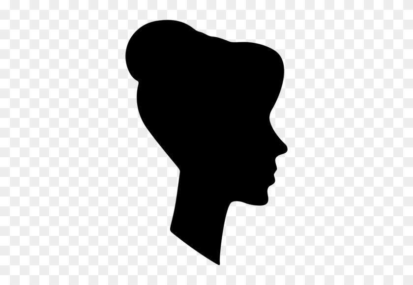 Female Profile Silhouette Image Public Domain Vectors - Profile Clipart #1748203