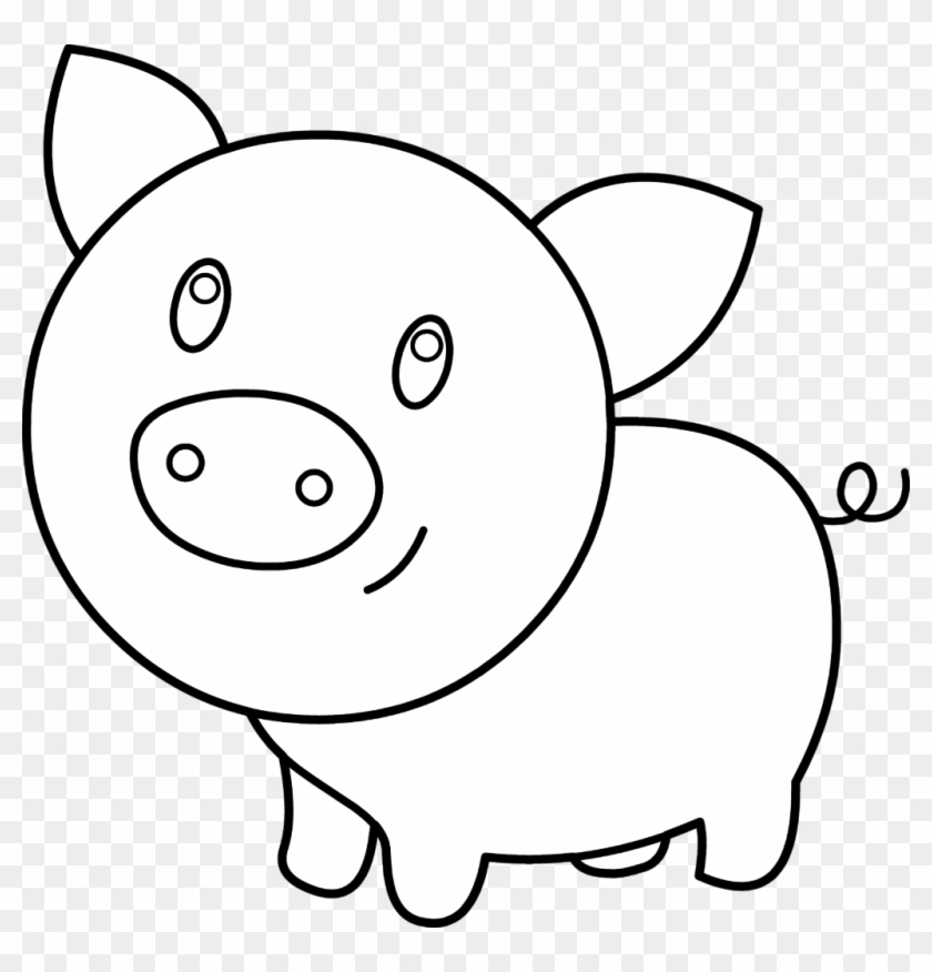 Pig Pen Clipart Clipartfest Pig Pen Coloring Page In - Easy Pig Coloring Pages #1748278