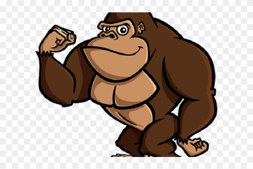 Gorilla Clipart Monkey - Cartoon Monkey Transparent Background #1748310