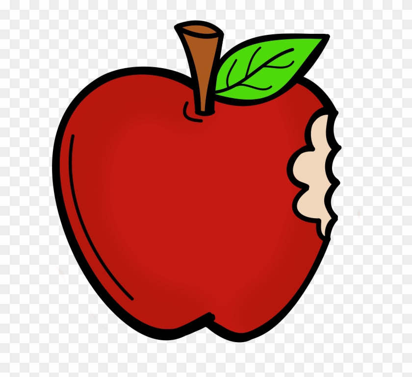 Apple With Bite Clipart #1748408