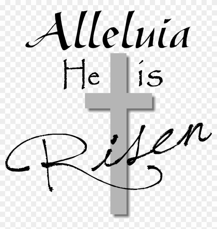 Easter Religious Clip Art Black And White #1748431