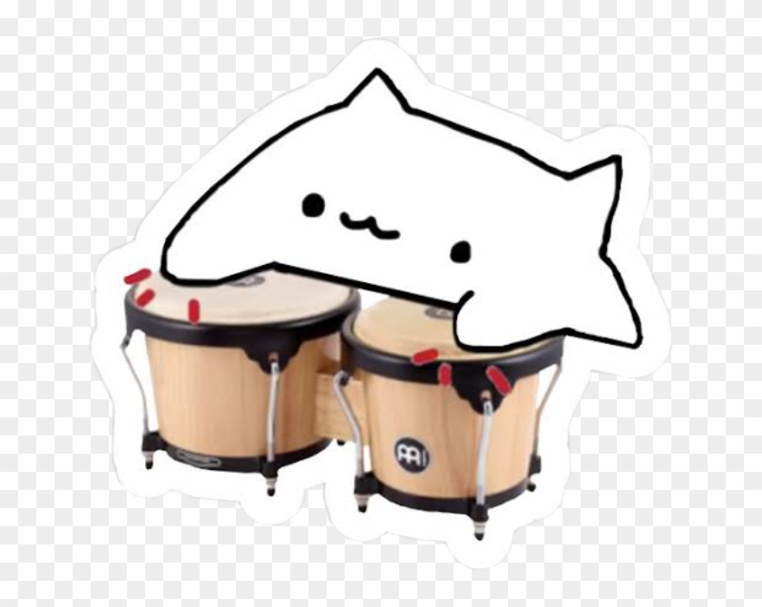 Bongocat Bongo Cat Drum Girl Cool Tumblr White Unicorn - Bongo Cat #1748489