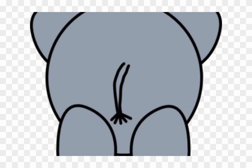 Bum Cliparts - Elephant Front On Art #1748512