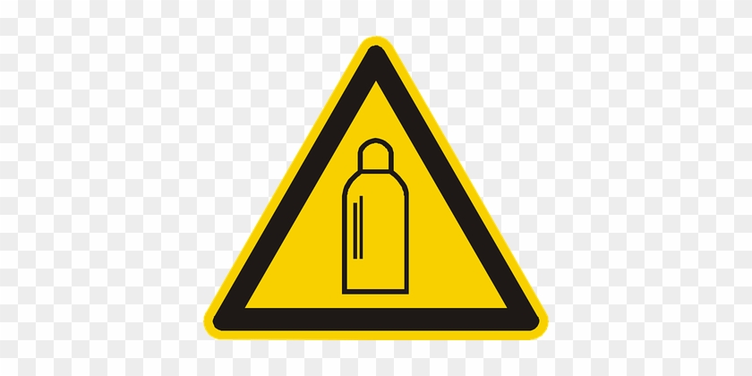 Gas Cylinder, High Pressure, Warning - Prop 65 Warning Symbol #1748667