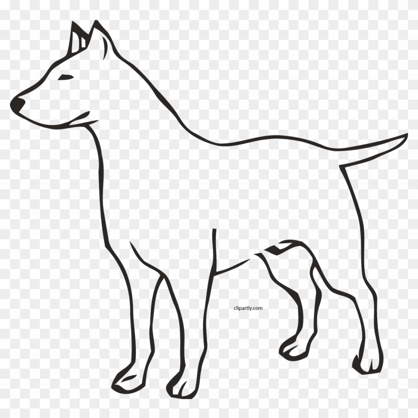 Dog Outline Clipart Png - Dog Outline Png #1748742