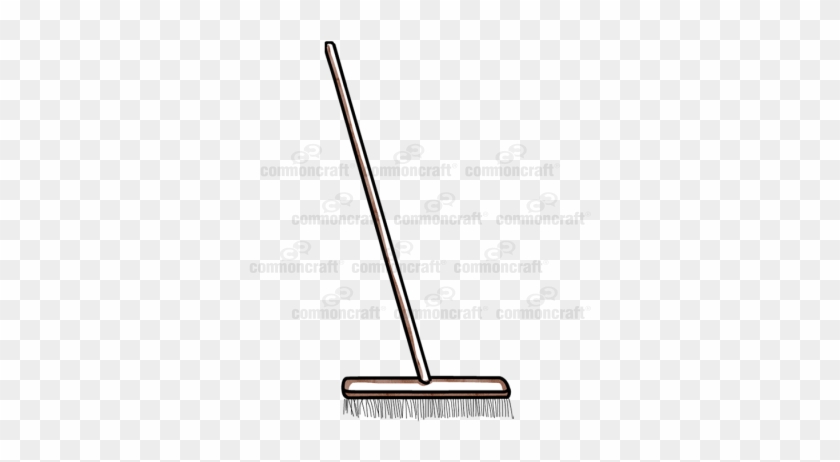 Push Broom Royalty Free Vector Clip Art Illustration - Putter #1748760