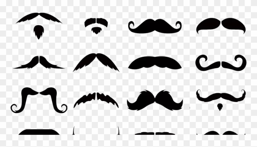 Mustaches Clip Art Transparent Background 20 Styles - Moustache Styles #1748785