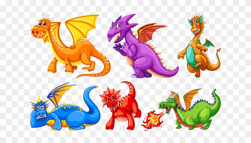 Dragon Images, Clipart, Art Images, Drake, Animation, - Cartoon Dragons -  Free Transparent PNG Clipart Images Download