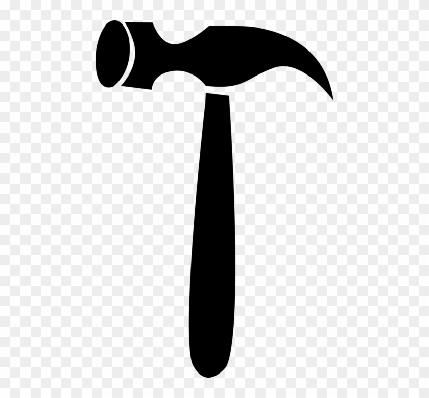 Vector Illustration Of Claw Hammer Hand Tool Used To - Vector Illustration Of Claw Hammer Hand Tool Used To #1748946