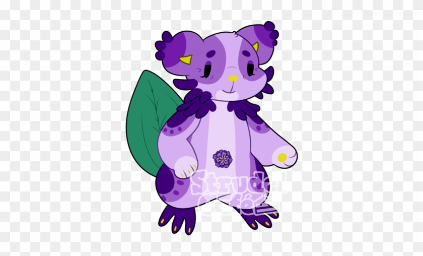 Purple Zinnia - Cartoon #1748977