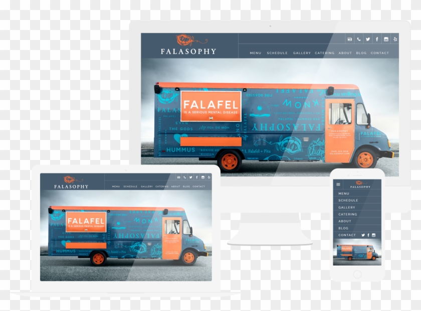 Website Templates Choose Yours Made For Trucks - Food Truck Template Png #1749009
